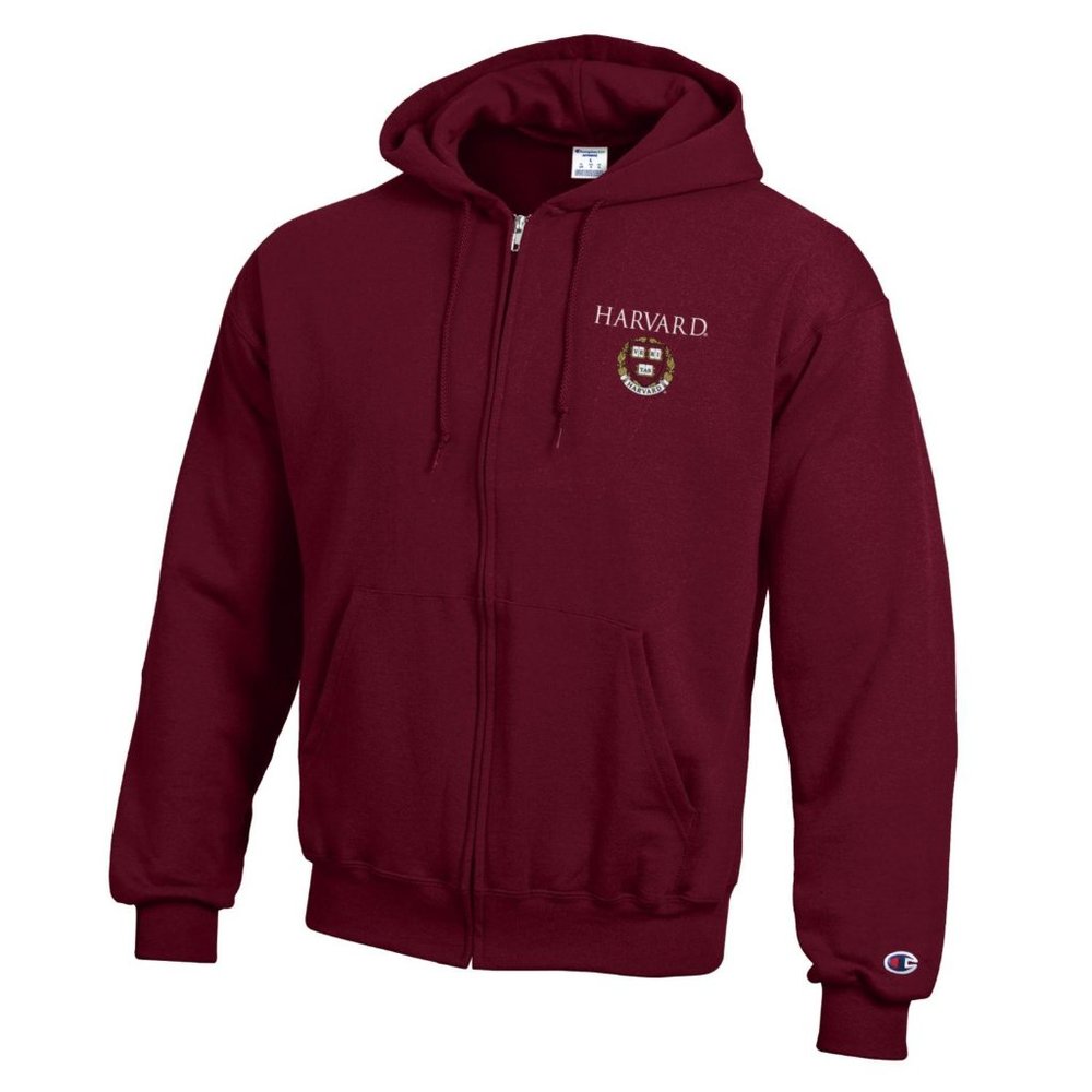 Harvard University Veritas Seal Zip Hoodie